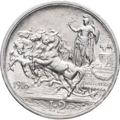 купить Италия 2 лиры 1916