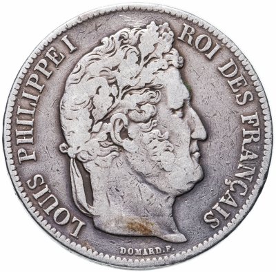 купить Франция 5 франков 1841