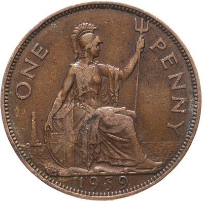 купить Великобритания 1 пенни (penny) 1939