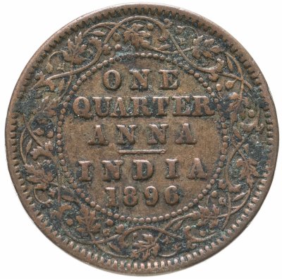 купить Индия (Британская) 1/4 анны (anna) 1896