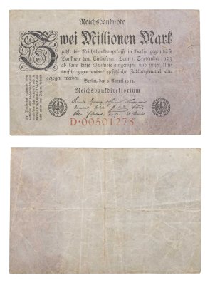 купить Германия 2000000 марок 1923 года