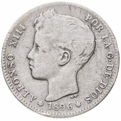 купить Испания 1 песета (peseta) 1896