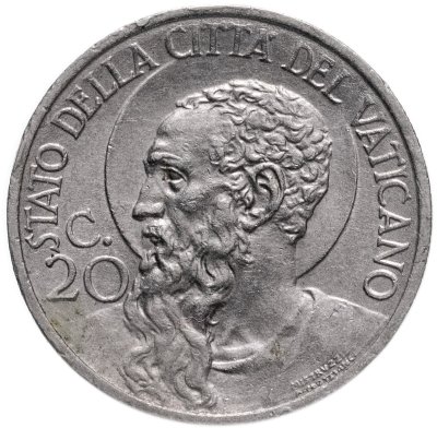 купить Ватикан 20 сантимов 1930-1941, случайный год