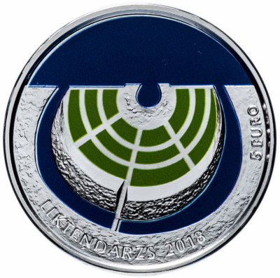 купить Латвия 5 евро 2018 Proof "Сад Судьбы"