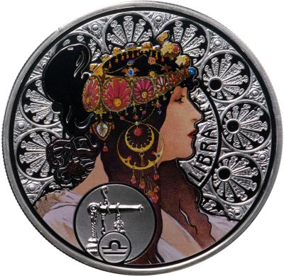 купить Остров Ниуэ 1 доллар 2011 "Знаки Зодиака - Весы"