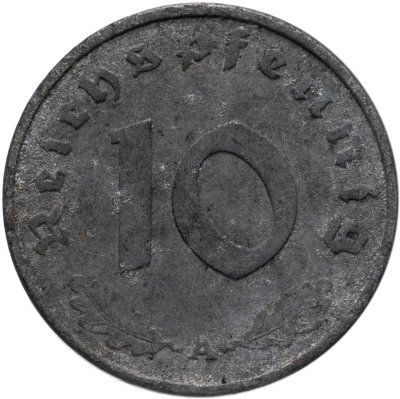 купить Третий рейх 10 рейхспфеннигов (reichspfennig) 1943