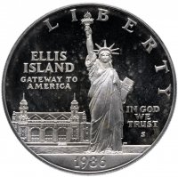 Купить США 1 доллар 1986 Proof "100 лет Статуе Свободы"