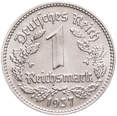 купить Германия (Третий Рейх) 1 рейх марка 1937 "D"