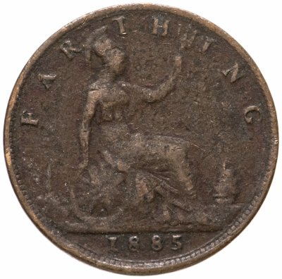 купить Великобритания 1 фартинг (farthing) 1885
