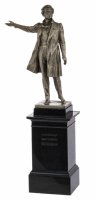Купить Скульптура "Памятник А.С. Пушкину на Площади Искусств", силумин, пластик, литьё, автор М.К.Аникушин, Завод "Монументскульптура", СССР, 1970-1990 гг.