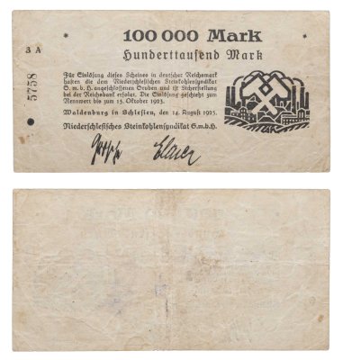 купить Германия 100000 марок 1923 год