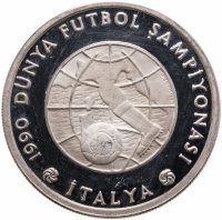 купить Турция 20000 лир (lira) 1990 Чемпионат мира по футболу 1990