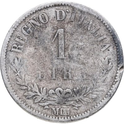 купить Италия 1 лира (lira) 1863 М
