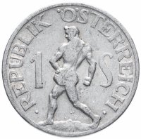 Купить Австрия 1 шиллинг (shilling) 1946-1957