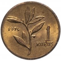 купить Турция 1 куруш (kurus) 1974