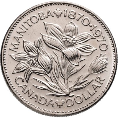 купить Канада 1 доллар (dollar) 1970 "100 лет со дня присоединения Манитобы"