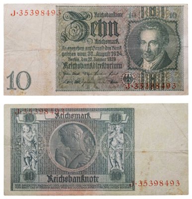 купить Германия 10 марок 1929
