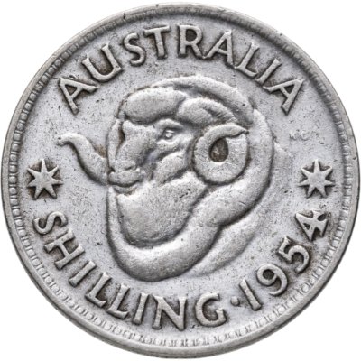 купить Австралия 1 шиллинг (shilling) 1954