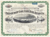 купить Акция США Pittsburgh and Lake Erie Rail Road Company, 1912-1923 гг.