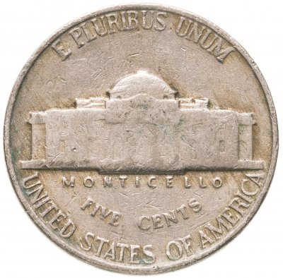 купить США 5 центов (cents) 1938-1949 Jefferson Nickel, случайная дата