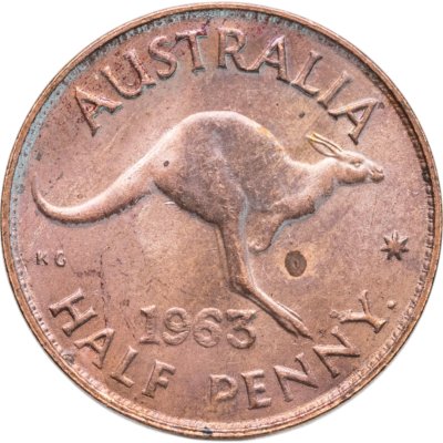 купить Австралия 1/2 пенни (penny) 1963