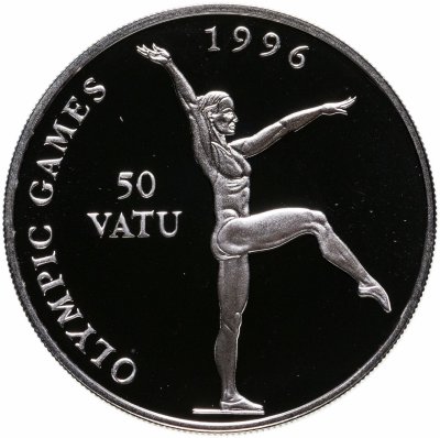 купить Вануату 50 вату 1994 "XXVI летние Олимпийские Игры, Атланта 1996 - Гимнастика""