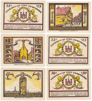 Купить Германия (Ганновер: Квакенбрюк) набор из 3-х нотгельдов 1921