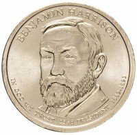 купить США 1 доллар 2012 D "23-й президент США - Бенджамин Гаррисон"