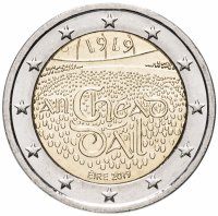 Купить Ирландия 2 евро 2019 "100-летие со дня первого заседания Дойл Эрен"