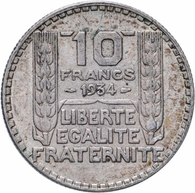 купить Франция 10 франков (francs) 1934