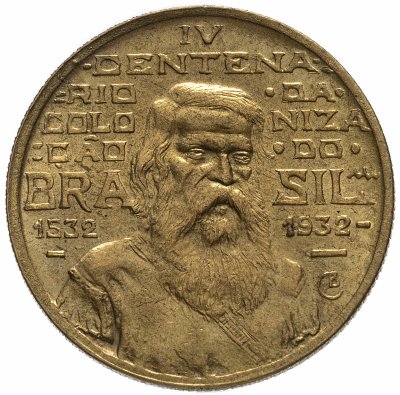 купить Бразилия 500 рейс (reis) 1932 400 лет колонизации