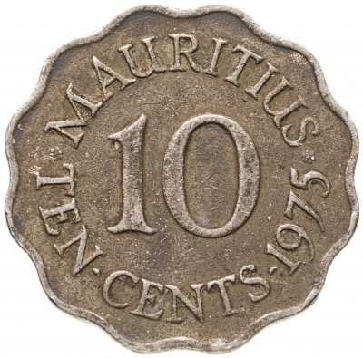 купить Маврикий 10 центов (cents) 1975