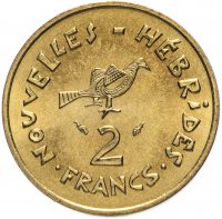 купить Новые Гебриды 2 франка (francs) 1979