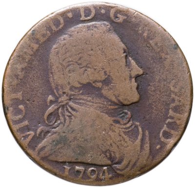 купить Италия, Сардиния 5 сольдо 1794