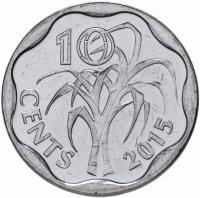 купить Свазиленд 10 центов 2015 Мсвати III