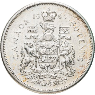 купить Канада 50 центов (cents) 1964