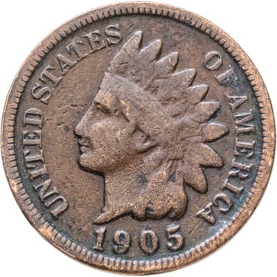 купить США 1 цент (cent) 1905 Indian Head Cent