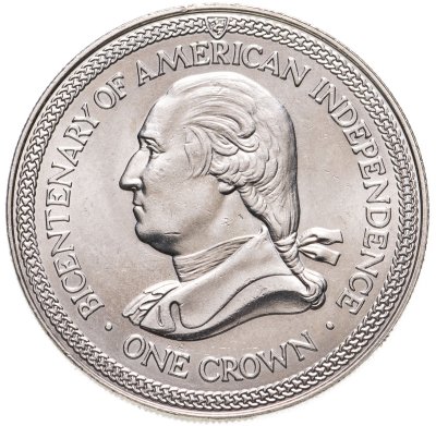 купить Остров Мэн 1 крона (crown) 1976 "200-летие независимости США"