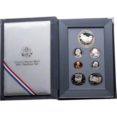 купить США годовой набор из 7 монет 1991 "S" в футляре-книжке