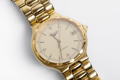 купить Часы наручные "Longines Conquest L1.620.2 Automatic", сталь, позолота, сапфировое стекло, Longines, Швейцария, 1990-1999 гг.
