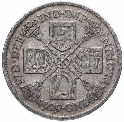 купить Великобритания 2 шиллинга (флорин, shillings) 1929