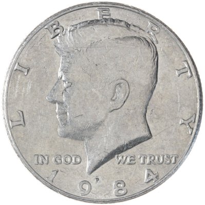 купить США 50 центов (1/2 доллара, half dollar) 1984 P Kennedy Half Dollar (Кеннеди) знак монетного двора "P" - Филадельфия
