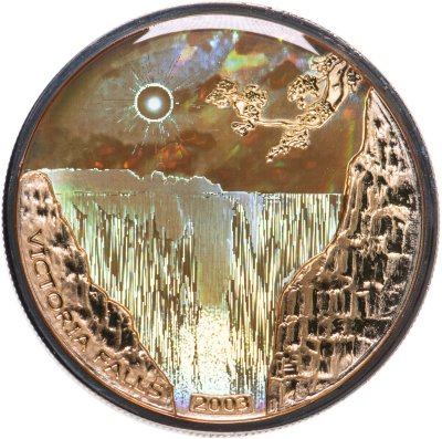 купить Конго 10 франков 2003 «Водопад Виктория»