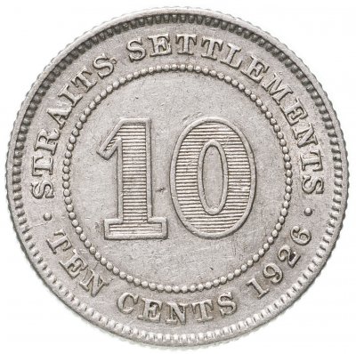 купить Стрейтс Сетлментс 10 центов (cents) 1926