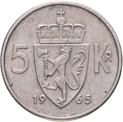купить Норвегия 5 крон (kroner) 1963-1973 (случайный год)
