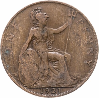 купить Великобритания 1 пенни (penny) 1921
