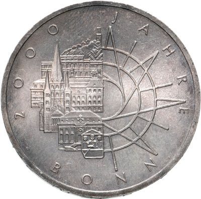 купить Германия 10 марок 1989 "2000 лет городу Бонн"