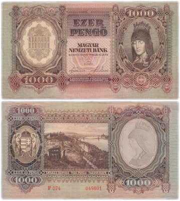 купить Венгрия 1000 пенге 1943 (Pick 116)
