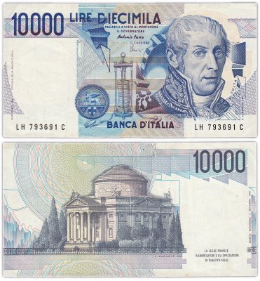 купить Италия 10000 лир 1984 (Pick 112d)