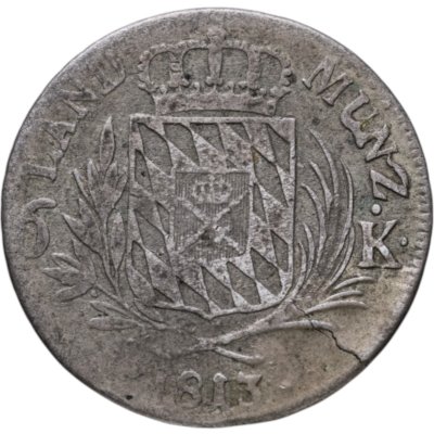 купить Королевство Бавария, Максимилиан I, 6 крейцеров 1813